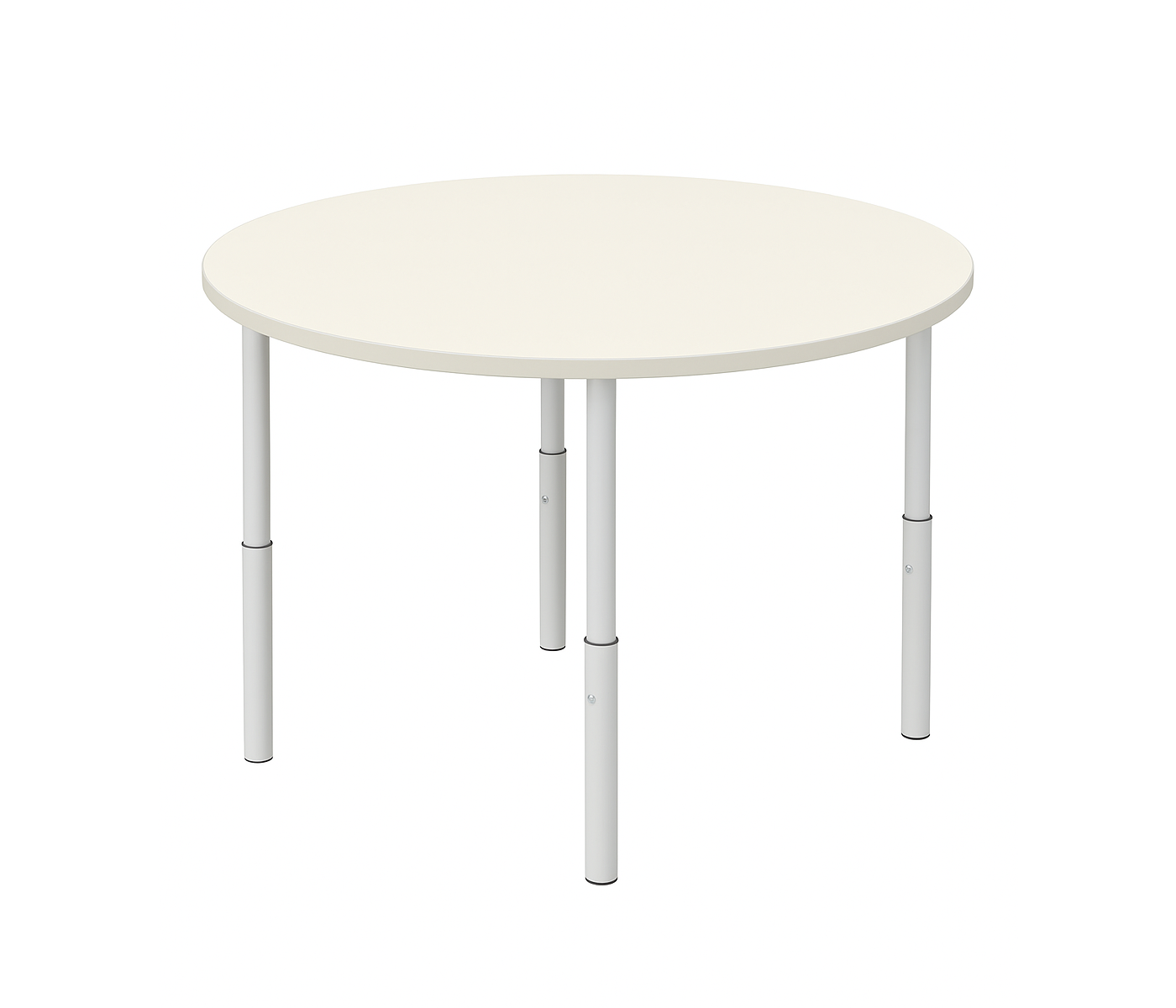 Дитячий стіл круглої форми, регулюється на ростові групи №1-3, ЛЕЛЕКА, 900х900х460-580 мм.